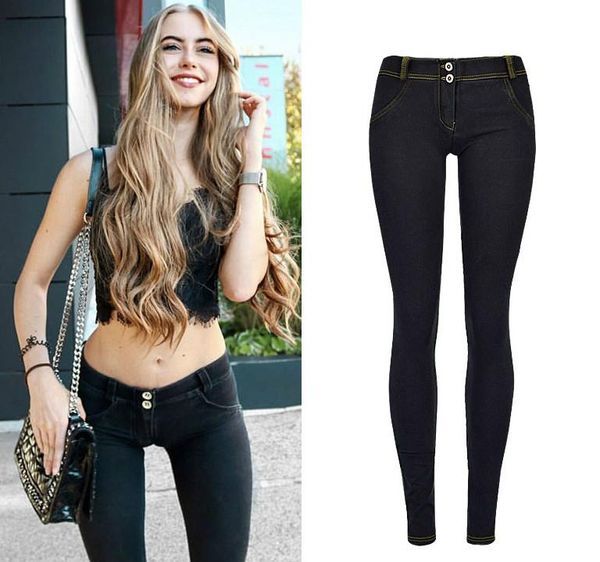 black jeans low waist tight pencil pants fashion super stretch slim soft comfortable women's, Blue
black jeans low waist tight pencil pants fashion super stretch slim soft comfortable women's, Blue