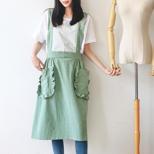 aprons women cotton linen cross back apron japanese housework baking wrap with pocket florist dress solid color garden kichen
aprons women cotton linen cross back apron japanese housework baking wrap with pocket florist dress solid color garden kichen