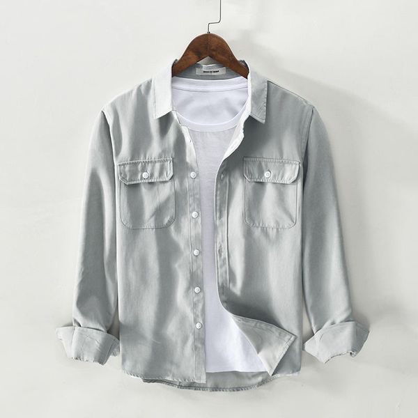 men's casual shirts cs2013 men cargo harajuku high street vintage all-match minimalist regular fit long sleeve double pocket thin, White;black
men's casual shirts cs2013 men cargo harajuku high street vintage all-match minimalist regular fit long sleeve double pocket thin, White;black