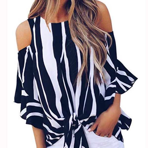women's blouses & shirts 2021 women off shoulder elegant ruffles half sleeve bowknot blouse summer fashion plus size striped shirt, White
women's blouses & shirts 2021 women off shoulder elegant ruffles half sleeve bowknot blouse summer fashion plus size striped shirt, White