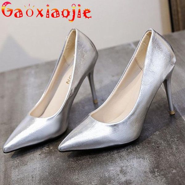 dress shoes gaoxiaojie 2021 fashion women pumps thin heel classic prom wedding bride elegant office 9.5cm pointed high heels, Black
dress shoes gaoxiaojie 2021 fashion women pumps thin heel classic prom wedding bride elegant office 9.5cm pointed high heels, Black