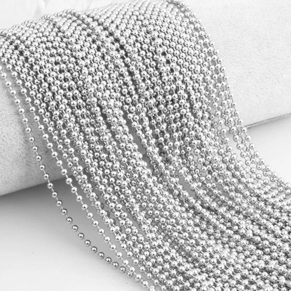 chains wholesale 10/20/50/100pcs/lot silver stainless steel bead ball chain necklace for men women diy jewelry
chains wholesale 10/20/50/100pcs/lot silver stainless steel bead ball chain necklace for men women diy jewelry