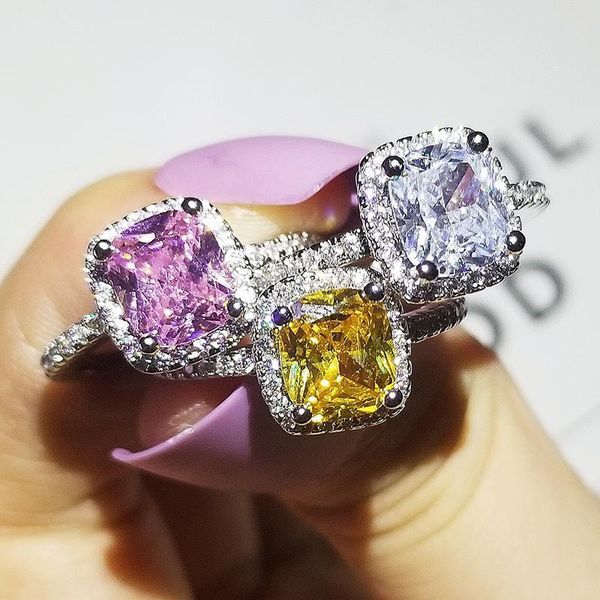 cluster rings original solid real design 925 sterling silver two colors for women wedding engagement finger jewelry personalized r466x, Golden;silver
cluster rings original solid real design 925 sterling silver two colors for women wedding engagement finger jewelry personalized r466x, Golden;silver