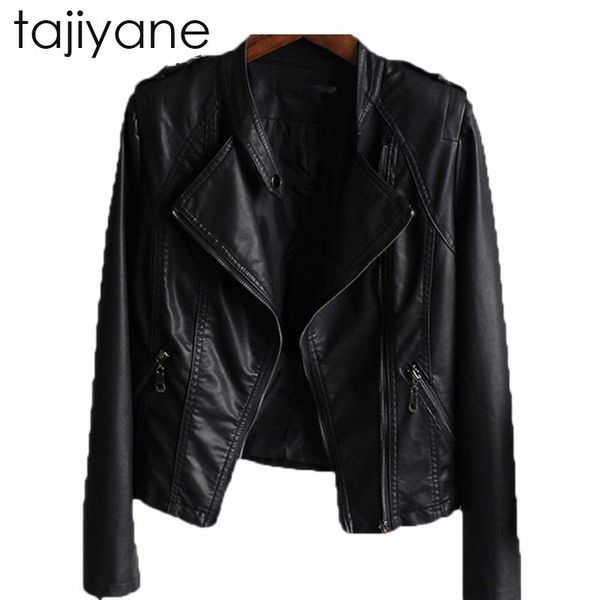women's leather & faux tajiyane 2021 fashion spring and autumn stand collar cultivating short slim pu motorcycle black female jacket ld
women's leather & faux tajiyane 2021 fashion spring and autumn stand collar cultivating short slim pu motorcycle black female jacket ld