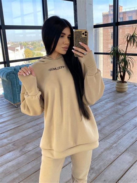 women's two piece pants hoodies suit winter letter solid casual warm tracksuit women fleece 2 pieces set sports sweatshirts pullover sw, White
women's two piece pants hoodies suit winter letter solid casual warm tracksuit women fleece 2 pieces set sports sweatshirts pullover sw, White