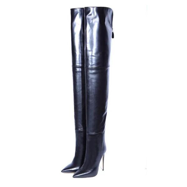 boots patent leather women thigh high crotch pointed toe ladies heel runway trendy shoe woman over the knee, Black
boots patent leather women thigh high crotch pointed toe ladies heel runway trendy shoe woman over the knee, Black