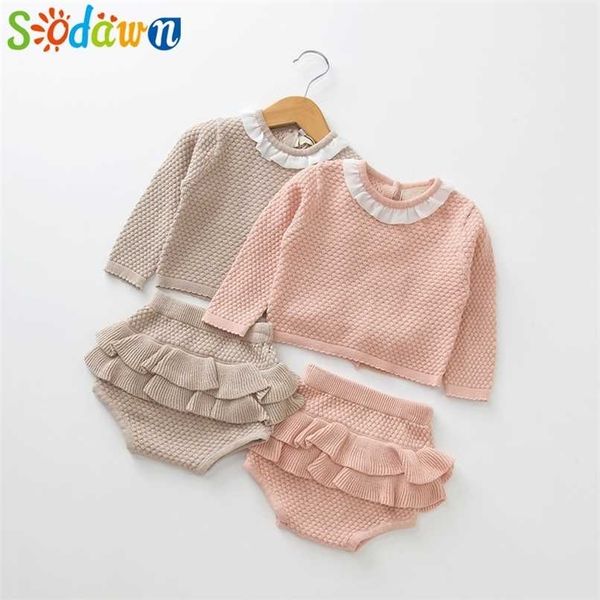 sodawn spring autumn fashion baby girls clothes long sleeve knit sweater+shorts sets of children baby clohting knit set 220118, White
sodawn spring autumn fashion baby girls clothes long sleeve knit sweater+shorts sets of children baby clohting knit set 220118, White