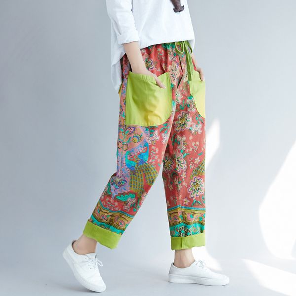 johnature full length jeans elastic waist softener loose cross-pants casual mid waist mixed colors vintage pockets womens jeans 210521, Blue
johnature full length jeans elastic waist softener loose cross-pants casual mid waist mixed colors vintage pockets womens jeans 210521, Blue