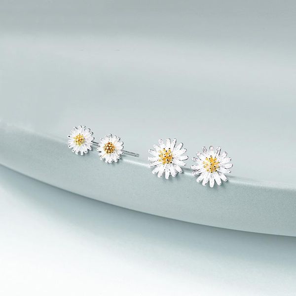 daisy stud earrings real 925 sterling silver flower two-tone studs for women girls simple jewelry, Golden;silver
daisy stud earrings real 925 sterling silver flower two-tone studs for women girls simple jewelry, Golden;silver