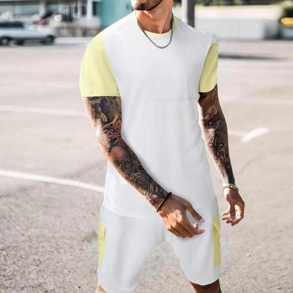 men's tracksuits men patchwork short sleeve o-neck t-shirt shorts loose tracksuit sports suit sport, Gray
men's tracksuits men patchwork short sleeve o-neck t-shirt shorts loose tracksuit sports suit sport, Gray
