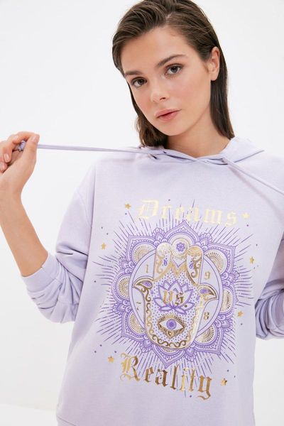 women's hoodies & sweatshirts trendyol loose leaf printed knitted sweatshirt twoaw22sw1689, Black
women's hoodies & sweatshirts trendyol loose leaf printed knitted sweatshirt twoaw22sw1689, Black