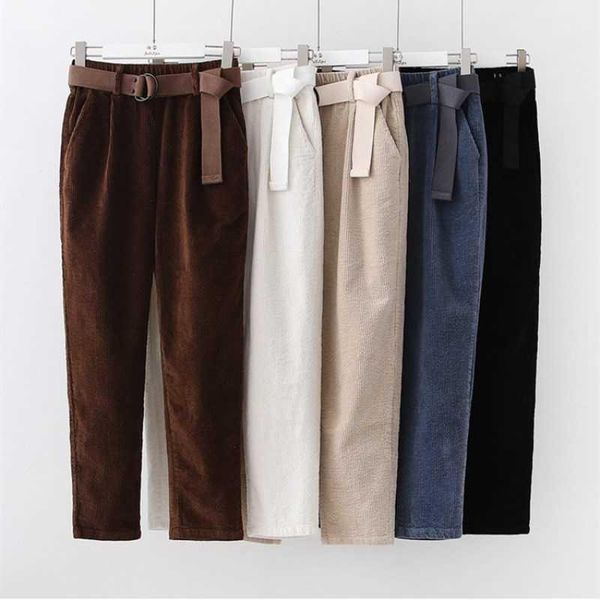women's pants & capris corduroy harem autumn winter women elastic waist sashes casual black trousers pantalones mujer cintura alta, Black;white
women's pants & capris corduroy harem autumn winter women elastic waist sashes casual black trousers pantalones mujer cintura alta, Black;white