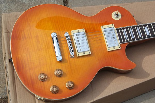 standard electric guitar tiger maple zebra pickups chrome hardware mahogany body rosewood fingerboard
standard electric guitar tiger maple zebra pickups chrome hardware mahogany body rosewood fingerboard
