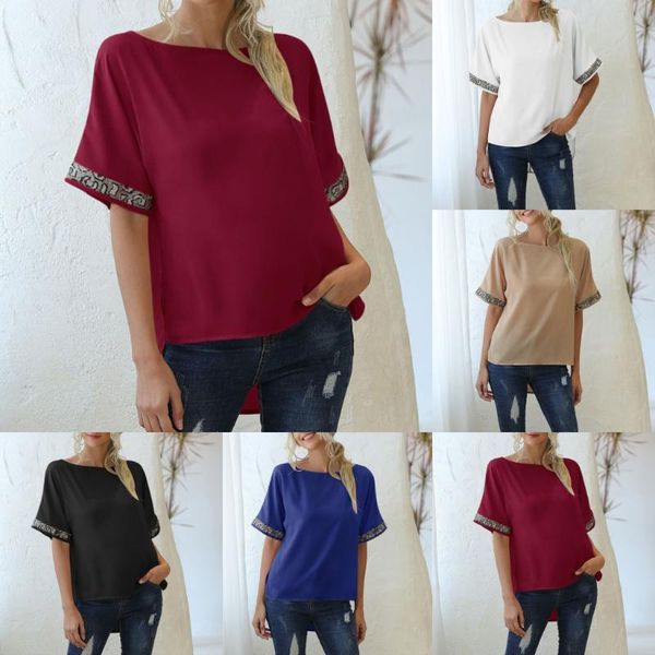 women's t-shirt fashion camisetas mujer tshirt womens casual harajuku summer o-neck leopard print short sleeve simple ropa muj, White
women's t-shirt fashion camisetas mujer tshirt womens casual harajuku summer o-neck leopard print short sleeve simple ropa muj, White