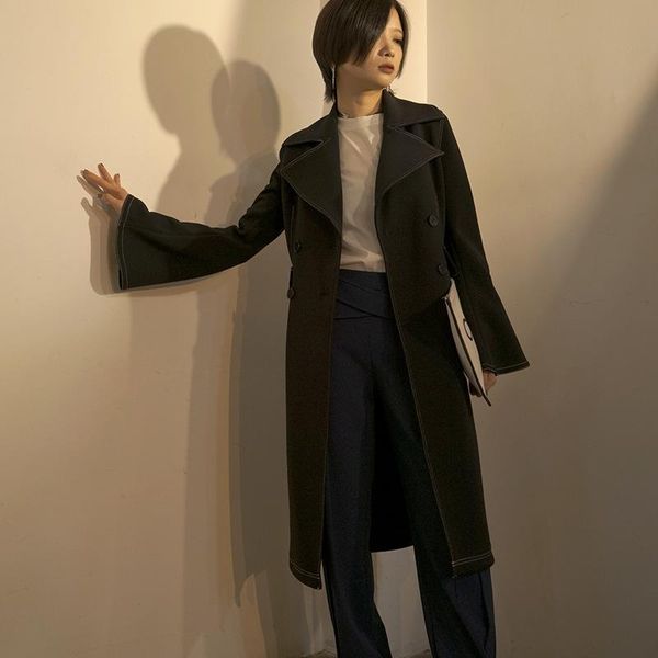 women's trench coats original designer suit-dress 2021 pattern autumn horn sleeve windbreaker long fund solid color easy loose coat wom, Tan;black
women's trench coats original designer suit-dress 2021 pattern autumn horn sleeve windbreaker long fund solid color easy loose coat wom, Tan;black