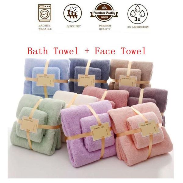 towel 2pcs luxury super large set high absorbent soft bath + face towels for adults cotton
towel 2pcs luxury super large set high absorbent soft bath + face towels for adults cotton