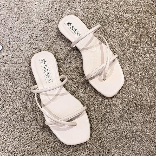 slippers summer woman flats fashion wear foot ring belt roman sandals female thin strips shoes low heel casual beach side, Black
slippers summer woman flats fashion wear foot ring belt roman sandals female thin strips shoes low heel casual beach side, Black