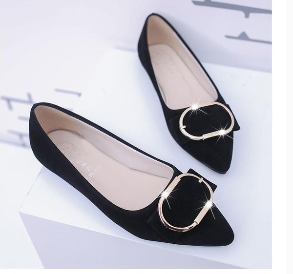 2021 spring and autumn shoes with new style fashion flat bottom pointed end women's shoes@1181, Black
2021 spring and autumn shoes with new style fashion flat bottom pointed end women's shoes@1181, Black