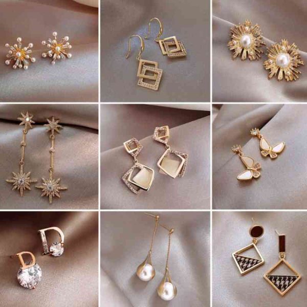 south korea 925 silver needle fashion earrings temperament long personalized new women wholesale, Golden
south korea 925 silver needle fashion earrings temperament long personalized new women wholesale, Golden