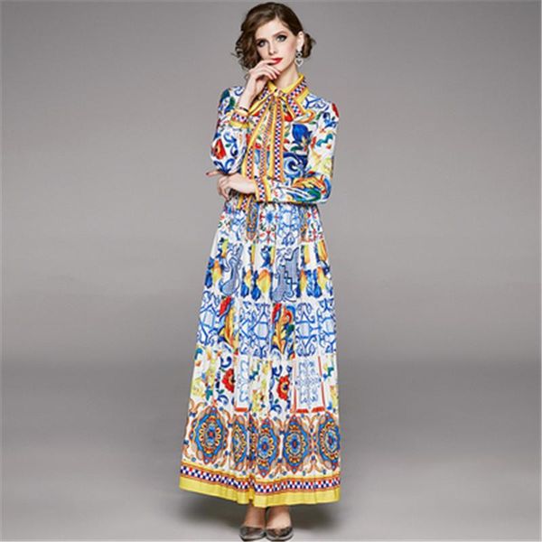 casual dresses designer long sleeve turn-down collar maxi dress vintage blue and white porcelain print pleated holiday party ro, Black;gray
casual dresses designer long sleeve turn-down collar maxi dress vintage blue and white porcelain print pleated holiday party ro, Black;gray