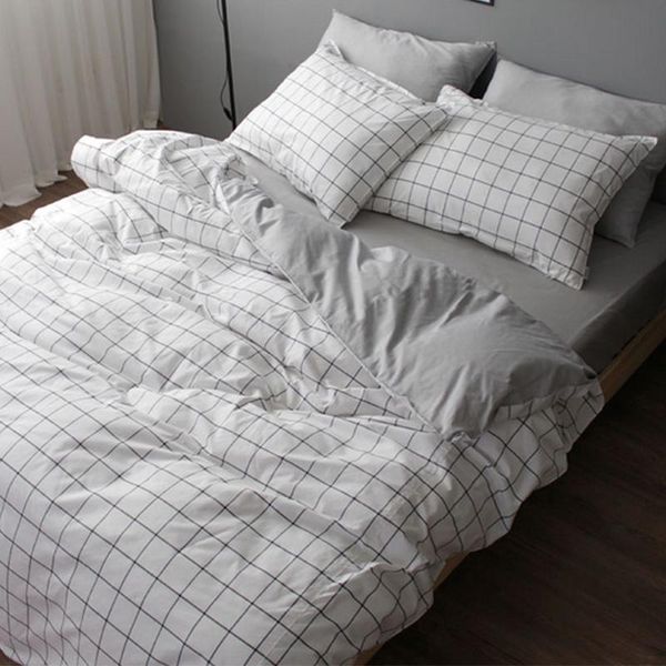 bedding sets pure cotton four piece set 100 nordic style simple sheet quilt cover single dormitory bed three 1.5
bedding sets pure cotton four piece set 100 nordic style simple sheet quilt cover single dormitory bed three 1.5