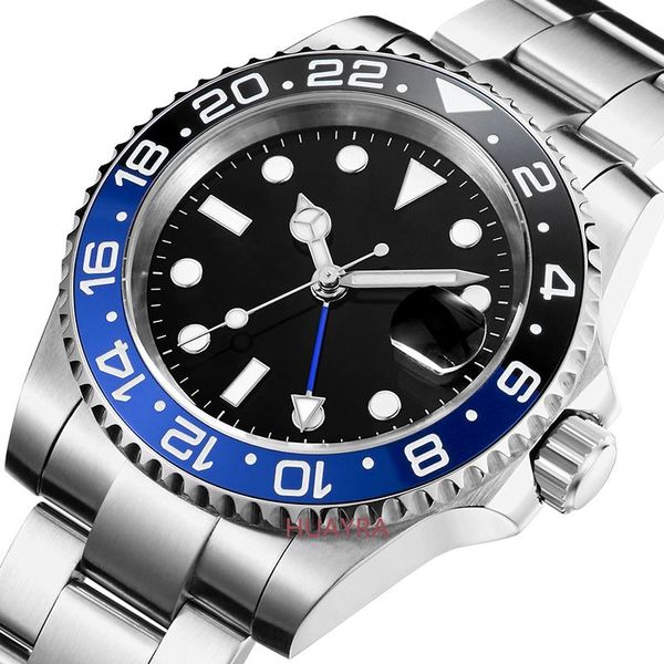 wristwatches gmt40mm automatic mechanical watch date window ceramic bezel stainless steel case sapphire glass sterile glide lock, Slivery;brown
wristwatches gmt40mm automatic mechanical watch date window ceramic bezel stainless steel case sapphire glass sterile glide lock, Slivery;brown