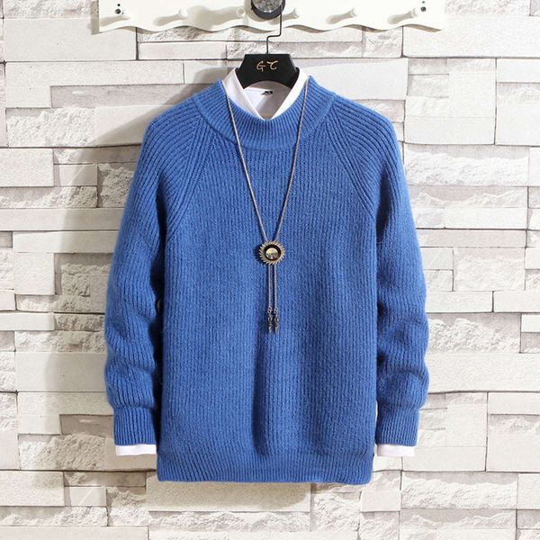 men's sweaters sweatshirt 2021 winter sweater thick knit low collar youth trend abpr, White;black
men's sweaters sweatshirt 2021 winter sweater thick knit low collar youth trend abpr, White;black