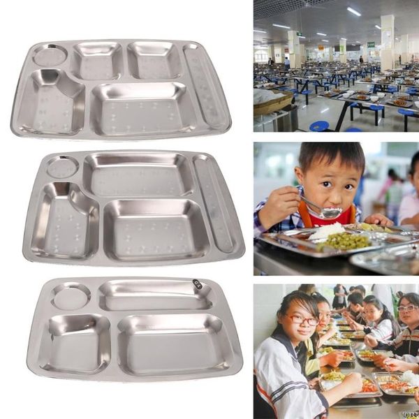 dishes & plates stainless steel divided dinner tray lunch container plate 4/5/6 section
dishes & plates stainless steel divided dinner tray lunch container plate 4/5/6 section