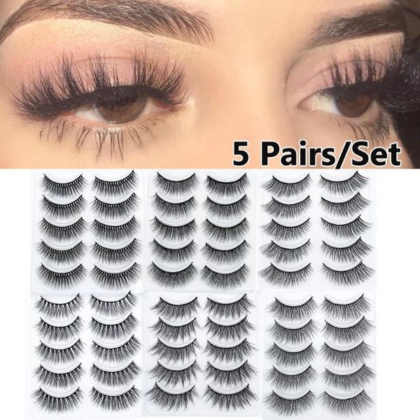 false eyelashes 5pairs 3d full strip lashes natural long wispies cruelty-eyes extension handmade makeup beauty tool
false eyelashes 5pairs 3d full strip lashes natural long wispies cruelty-eyes extension handmade makeup beauty tool