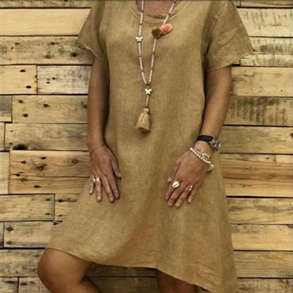 women dress plus size dresses womens loose summer style cotton casual big solid ladies linen party, Black;gray
women dress plus size dresses womens loose summer style cotton casual big solid ladies linen party, Black;gray