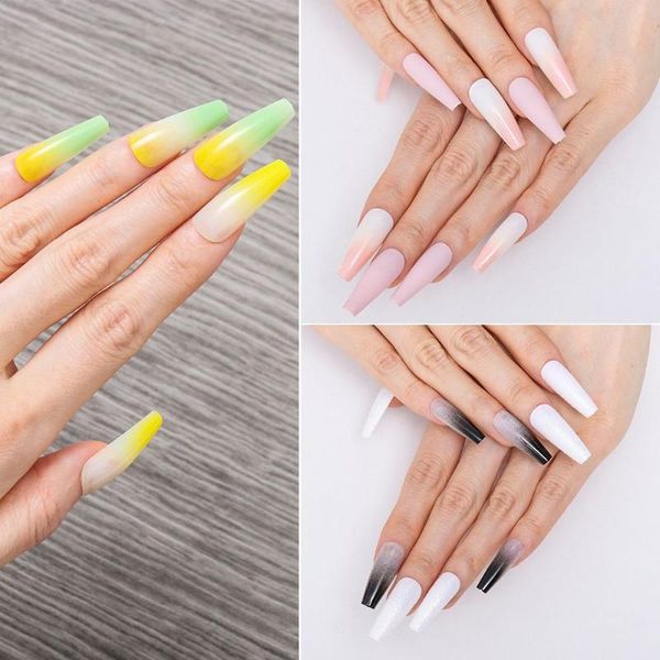 false nails 24 pcs frosted long design gradient ballet coffin fake ombre nail artificial plastic press on tips, Red;gold
false nails 24 pcs frosted long design gradient ballet coffin fake ombre nail artificial plastic press on tips, Red;gold