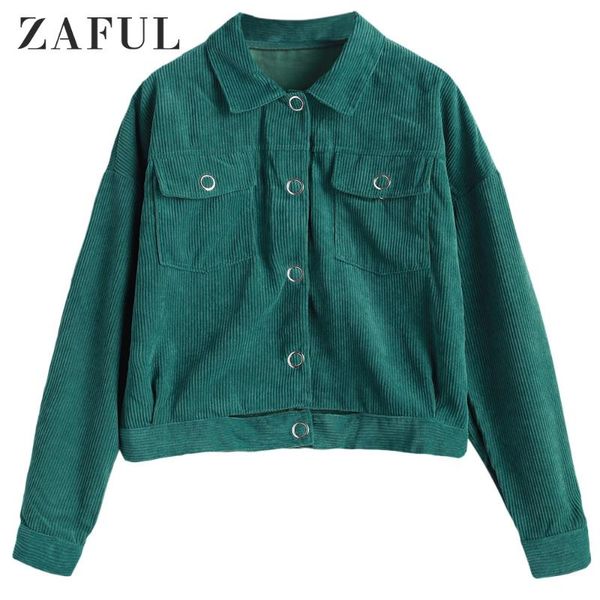 women's jackets zaful corduroy button up flap pockets jacket for women wide-waisted drop shoulder shirt collar solid color autumn spri, Black;brown
women's jackets zaful corduroy button up flap pockets jacket for women wide-waisted drop shoulder shirt collar solid color autumn spri, Black;brown