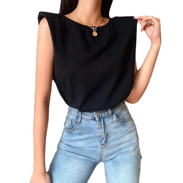 women's t-shirt 2021 summer casual shoulder pads halter solid color female office plus size loose elegant black, White
women's t-shirt 2021 summer casual shoulder pads halter solid color female office plus size loose elegant black, White