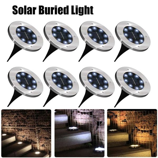 solar lamps garden lights 8 led ground light buried outdoor waterproof underground landscape for lawn pathway floor
solar lamps garden lights 8 led ground light buried outdoor waterproof underground landscape for lawn pathway floor