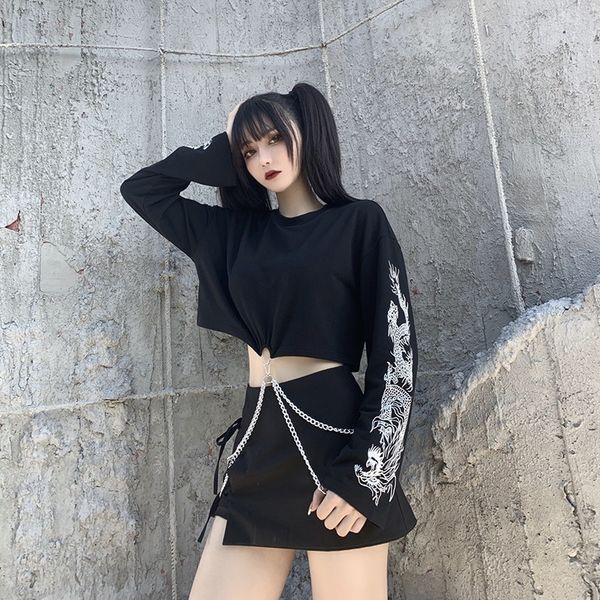 black vintage crop women 2021 dragon print harakuju puffy sleeve japanese streetwear hiphop sweater asian clothes 11575, Red
black vintage crop women 2021 dragon print harakuju puffy sleeve japanese streetwear hiphop sweater asian clothes 11575, Red