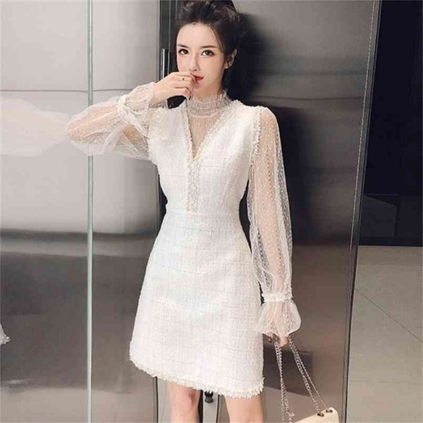 autumn winter 2 piece set women elegant sweet flare sleeve mesh shirt + beading sleeveless tweed party dress 210519, Black;gray
autumn winter 2 piece set women elegant sweet flare sleeve mesh shirt + beading sleeveless tweed party dress 210519, Black;gray