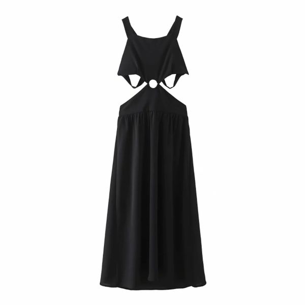 summer women black backless suspender midi dress female sleeveless clothes casual lady slim vestido d7690 210430, Black;gray
summer women black backless suspender midi dress female sleeveless clothes casual lady slim vestido d7690 210430, Black;gray
