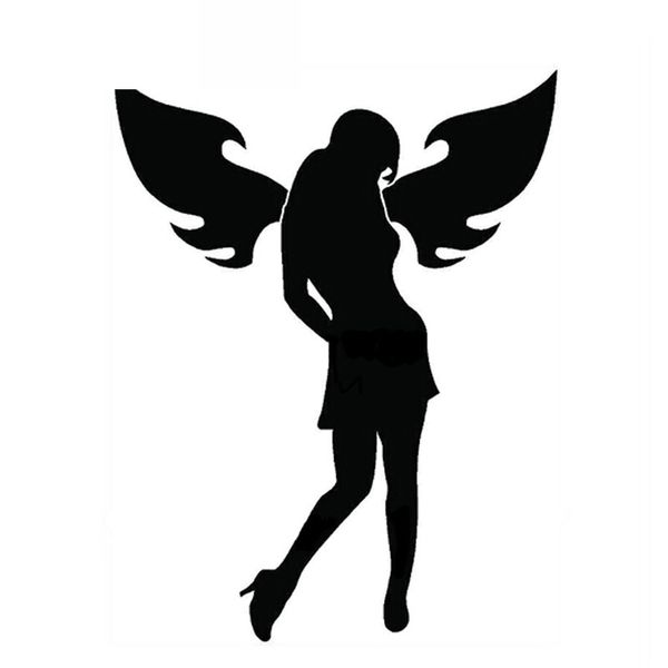 girl angel wings car sticker fashion window decoration personality waterproof decal black/white, 18cm*14cm
girl angel wings car sticker fashion window decoration personality waterproof decal black/white, 18cm*14cm