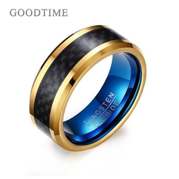 cluster rings fashion men's ring tungsten carbide wedding bands for man party jewelry engagement blue inner, Golden;silver
cluster rings fashion men's ring tungsten carbide wedding bands for man party jewelry engagement blue inner, Golden;silver