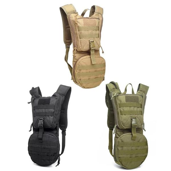 outdoor backpack molle military tactical hydration pouch cycling water bag camping hiking without inner bags
outdoor backpack molle military tactical hydration pouch cycling water bag camping hiking without inner bags