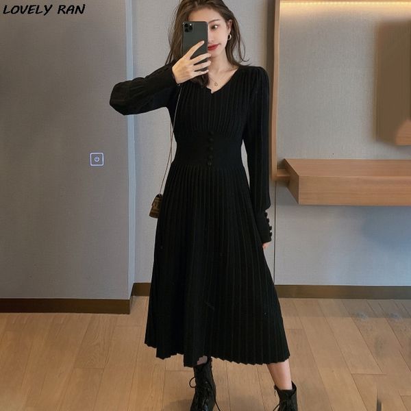 casual dresses high waist pleated knitted women's dress long lantern sleeve female spring elegant korean office lady vestidos jfq, Black;gray
casual dresses high waist pleated knitted women's dress long lantern sleeve female spring elegant korean office lady vestidos jfq, Black;gray