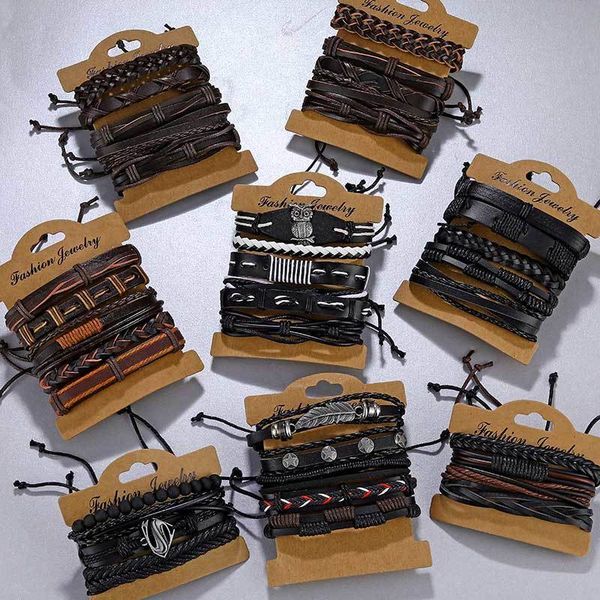 ifmia vintage multi-layer leather ladies men's bracelet jewelry bracelets bangles new style party gift bohemian gifts, Golden;silver
ifmia vintage multi-layer leather ladies men's bracelet jewelry bracelets bangles new style party gift bohemian gifts, Golden;silver