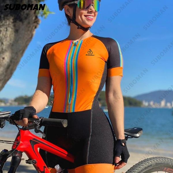 racing sets suboman 2021 team triathlon suit women's temperament short sleeve cycling jersey tights jumpsuit road bike sweatshirt gel 1, Black;blue
racing sets suboman 2021 team triathlon suit women's temperament short sleeve cycling jersey tights jumpsuit road bike sweatshirt gel 1, Black;blue