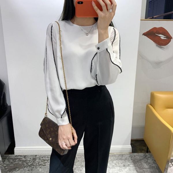 women's blouses & shirts ladies stylish long sleeve o neck blouse shirt with jagged stripes embroidery - latest women blue/white casual
women's blouses & shirts ladies stylish long sleeve o neck blouse shirt with jagged stripes embroidery - latest women blue/white casual