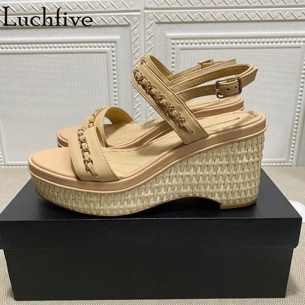 dress shoes chains sandals high wedges for women open toe buckle strap outwear apricot platform, Black
dress shoes chains sandals high wedges for women open toe buckle strap outwear apricot platform, Black