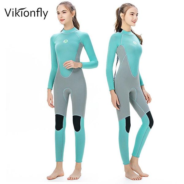 one-piece suits vikionfly 3mm neoprene wetsuit women long sleeve professional sport surfing wet suit spearfishing swimming diving clothes
one-piece suits vikionfly 3mm neoprene wetsuit women long sleeve professional sport surfing wet suit spearfishing swimming diving clothes