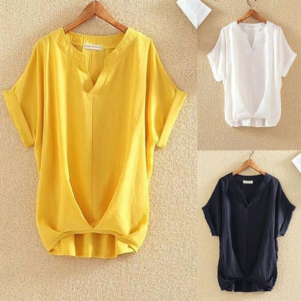 women's tanks & camis 2021 summer fashion selling solid color elegant v-neck loose thin cotton linen irregular shirt, White
women's tanks & camis 2021 summer fashion selling solid color elegant v-neck loose thin cotton linen irregular shirt, White