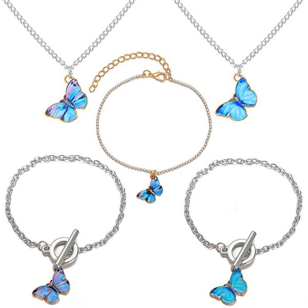 link, chain blue butterfly bracelets pendant wide geometric bracelet for women punk street link armband girl party jewelry gifts, Black
link, chain blue butterfly bracelets pendant wide geometric bracelet for women punk street link armband girl party jewelry gifts, Black