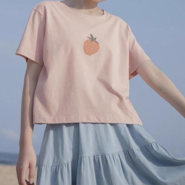 women's t-shirt harajuku kawaii short sleeve tees shirt women summer 2021 lolita style sweet for girl korean fashion clothes, White
women's t-shirt harajuku kawaii short sleeve tees shirt women summer 2021 lolita style sweet for girl korean fashion clothes, White