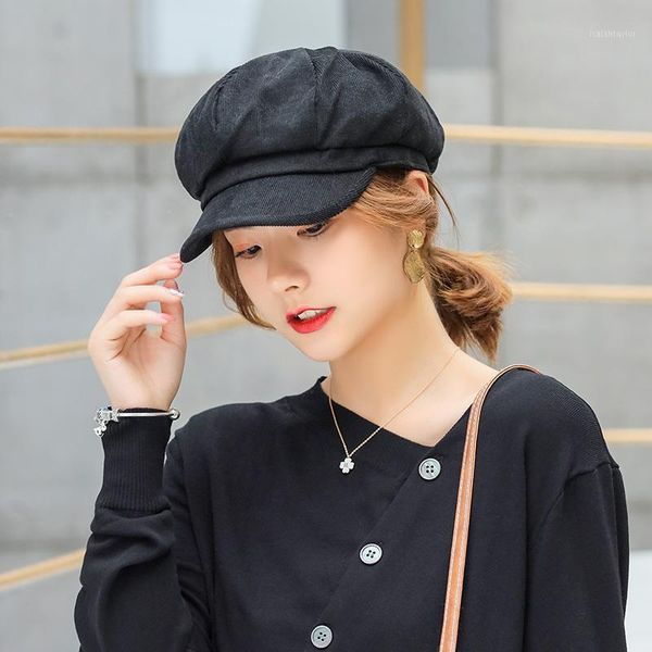 berets hats for women korean version of the wild cap autumn and winter fashion british octagonal beret painter sboy hat, Blue;gray
berets hats for women korean version of the wild cap autumn and winter fashion british octagonal beret painter sboy hat, Blue;gray